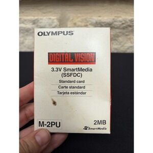 Vintage Olympus SmartMedia Digital Vision M-2PU 2MB 3.3V Memory Card